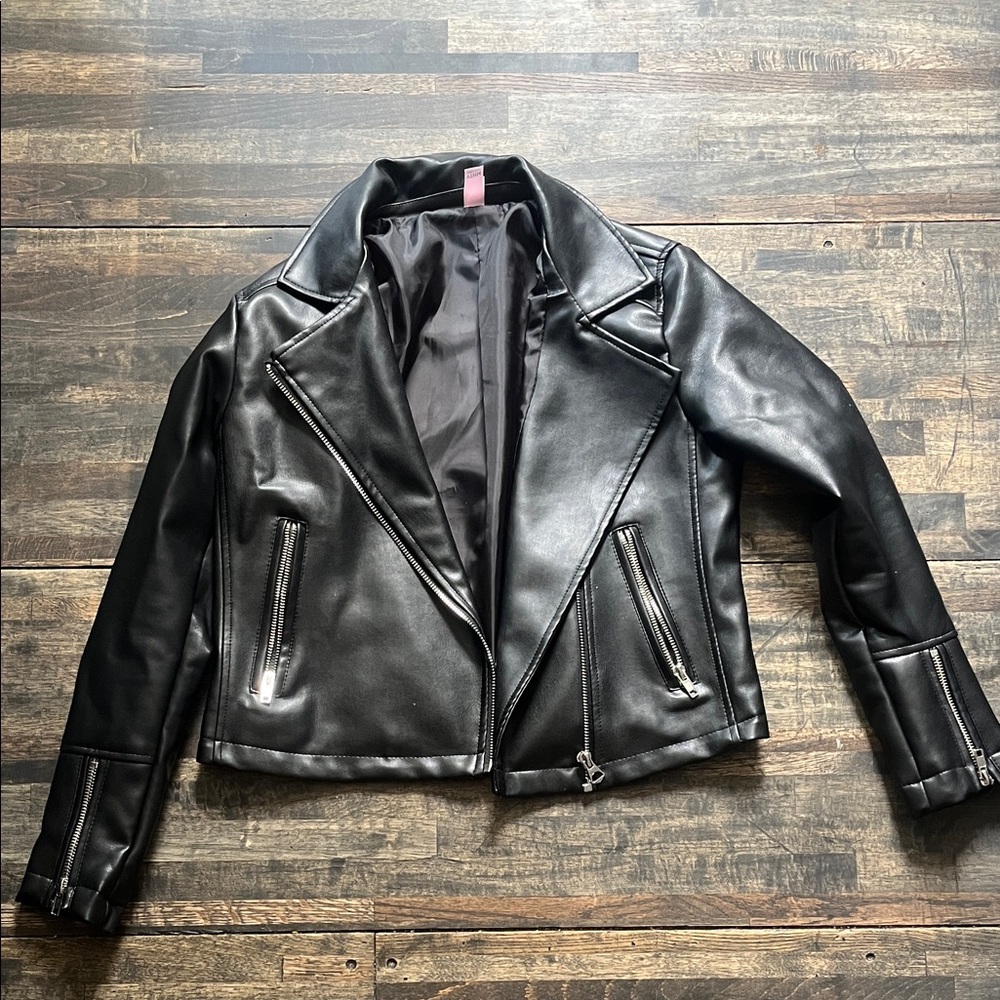 Francesca's Collections Black Leather Jacket